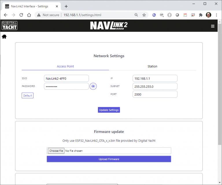 NavLink2 - NMEA 2000 to Wifi Server - Digital Yacht