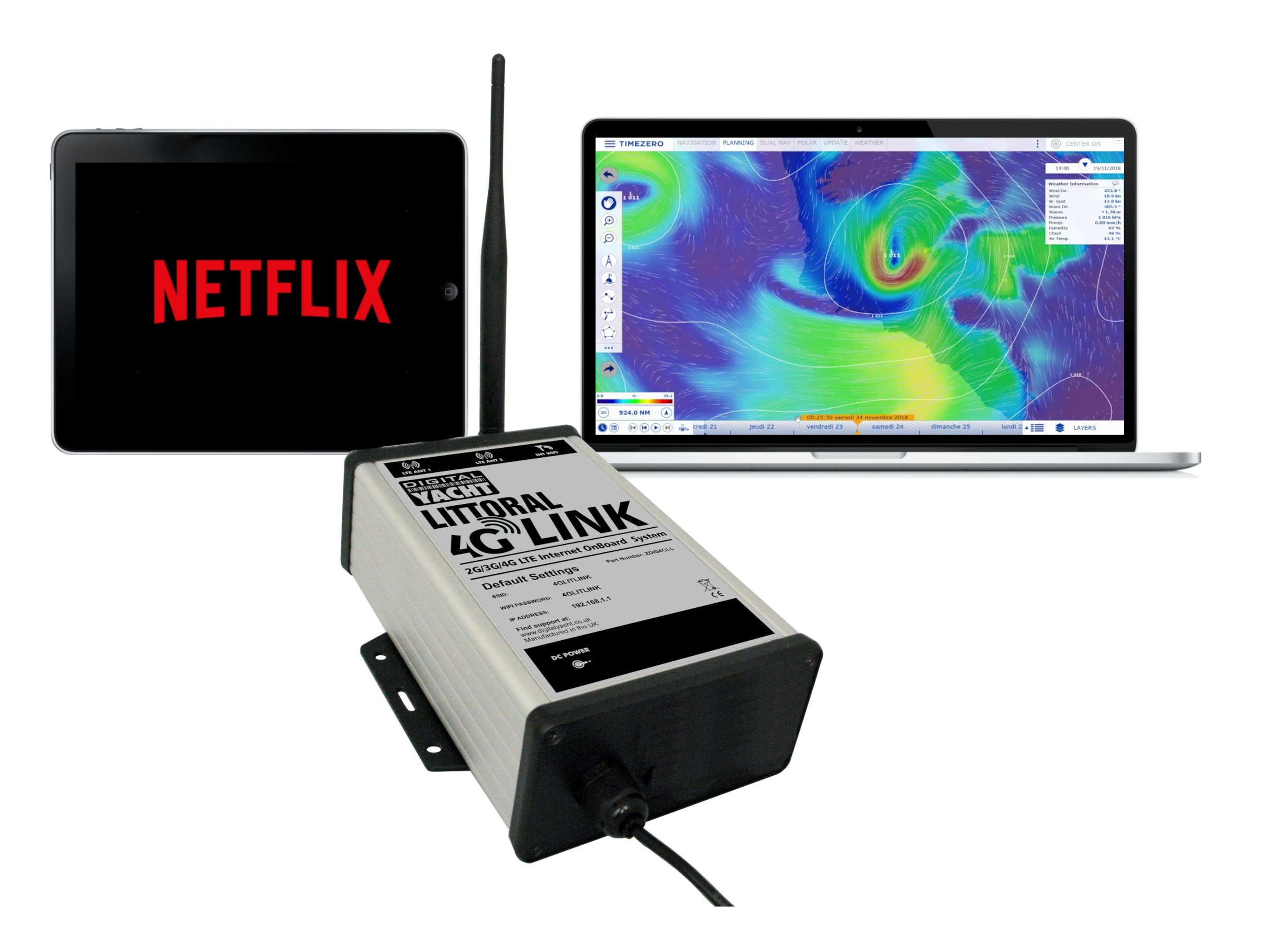 4G Littoral + Weather internet boat